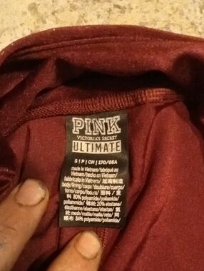 PINK Victoria's Secret Ultimate Skinny Jumpsuit in Burgundy